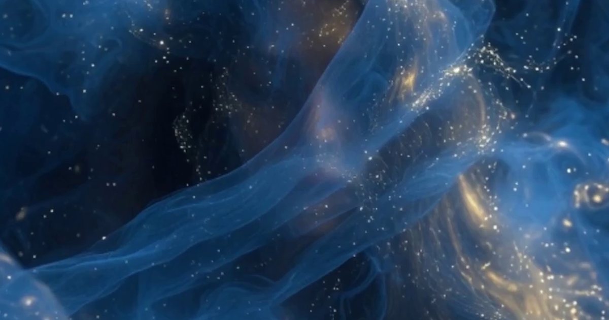 Muse bleue au visage dissous - fond du petit mot bilingue Ma femme