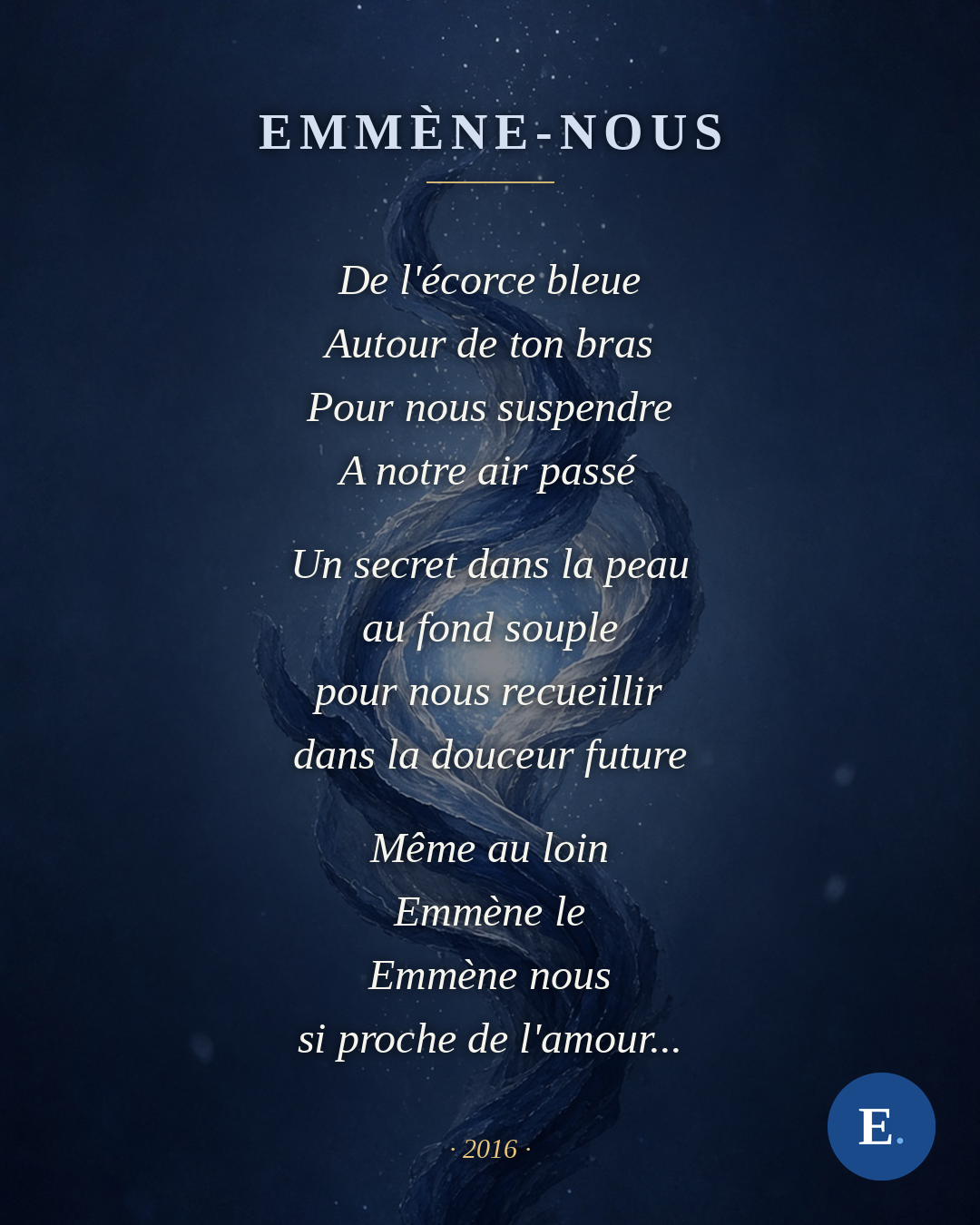 Emmene-nous, carte