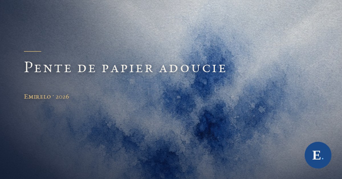 Pente de papier adoucie — Emirelo